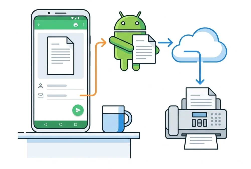 Envoyer un fax depuis Android via une application mobile